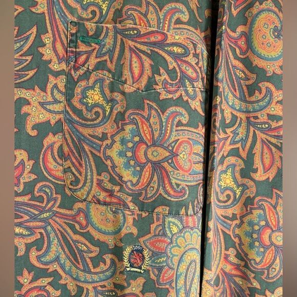 Tommy Hilfiger 100% Cotton Dress Floral Print Shirts Size XL - Picture 8 of 8